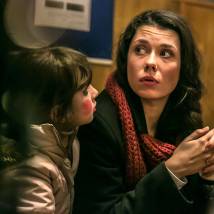 Виктория Заболотная на съемках сериала "Бесстыдники"