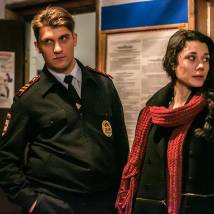 Виктория Заболотная на съемках сериала "Бесстыдники"
