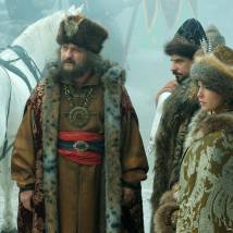 Александр Балуев, Евгений Цыганов на съемках фильма "София"