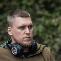 Александр Незлобин на съемках фильма "Жених"