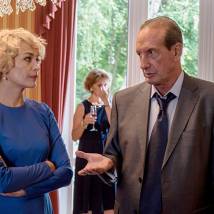 Екатерина Волкова и Александр Рапопорт на съемках фильма "Коммуналка"
