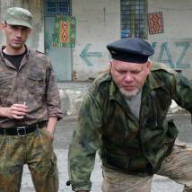 Олег Морозов на съемках сериала "Сын моего отца"