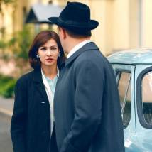 Евгения Брик на съемках сериала "ОптиМисты"