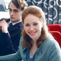 Маргарита Адаева на съемках сериала "ОптиМисты"