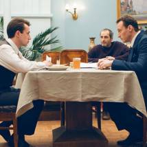 Анатолий Белый, Егор Корешков на съемках сериала "ОптиМисты"