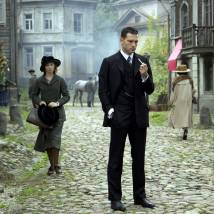 Антон Хабаров на съемках сериала "Мурка"
