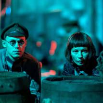 Алена Бабенко, Илья Шляга на съемках сериала "Мурка"