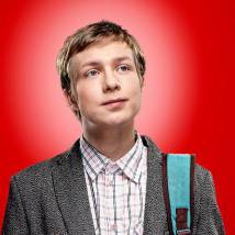 Денис Парамонов на съемках сериала "Филфак"