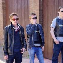 Александр Петров на съемках сериала "Полицейский с Рублевки"
