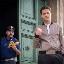Константин Крюков на съемках сериала "Вечный отпуск"