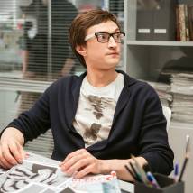 Юрий Чурсин на съемках сериала "Вы все меня бесите"
