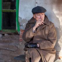 Андрей Руденский на съемках сериала "Штрафник"