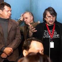Василий Сикачинский на съемках сериала "Штрафник"