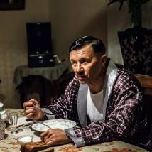 Олег Фомин на съемках сериала "Штрафник"