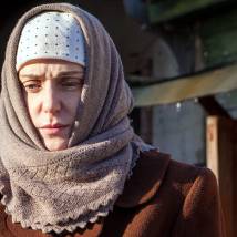 Анастасия Немец на съемках сериала "Штрафник"
