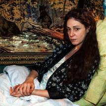 Анастасия Немец на съемках сериала "Штрафник"