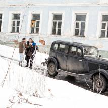 На съемках фильма "Штрафник"