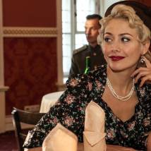 Екатерина Волкова на съемках сериала "Штрафник"