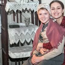 Иева Андреевайте, Алеся Гузько на съемках сериала "Штрафник"