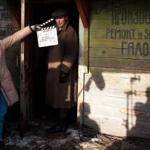 Андрей Руденский на съемках сериала "Штрафник"