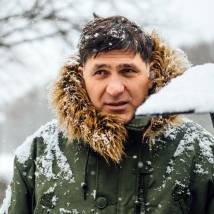 Сергей Пускепалис на съемках фильма "Частица вселенной"