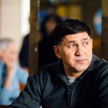 Сергей Пускепалис на съемках фильма "Частица вселенной"