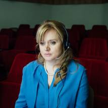 Анна Михалкова на съемках фильма "Частица вселенной"