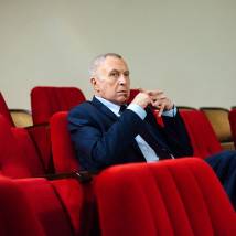 Андрей Смирнов на съемках фильма "Частица вселенной"