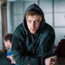Александр Паль на съемках фильма "Налет"