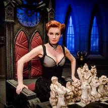 Лора Резникова на съемках сериала "Пятая стража. Схватка"