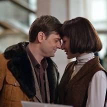Владимир Кошевой, Мириам Сехон на съемках сериала "Гостиница "Россия". Первая среди равных"