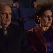 Владимир Матвеев, Лариса Домаскина на съемках сериала "Гостиница "Россия". Первая среди равных"