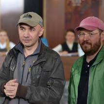 Сергей Сенцов на съемках сериала "Гостиница "Россия". Первая среди равных"