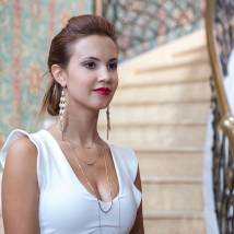 Марина Волкова на съемках фильма "Дневник свекрови"