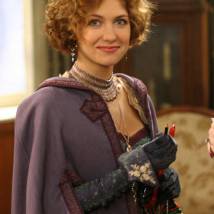 Екатерина Климова на съемках сериала "Грехи отцов"