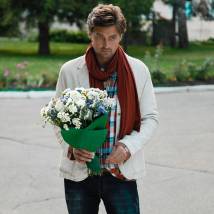 Иван Колесников на съемках фильма "Чтобы увидеть радугу, нужно пережить дождь"