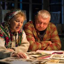 Галина Бокашевская на съемках фильма "Лучик"