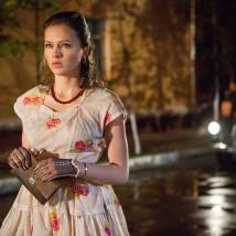 Вера Шпак на съемках сериала "Черная кошка"