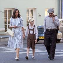 Мария Андреева, Гела Месхи на съемках сериала "Черная кошка"