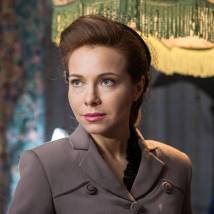 Екатерина Гусева на съемках сериала "Черная кошка"
