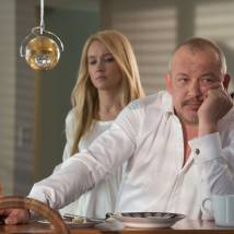 Дмитрий Марьянов на съемках сериала "Вышибала"