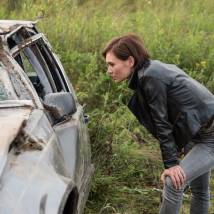 Мария Машкова на съемках сериала "Вышибала"