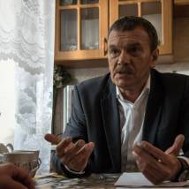 Александр Наумов на съемках сериала "Вышибала"