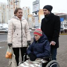На съемках фильма "Городская рапсодия"