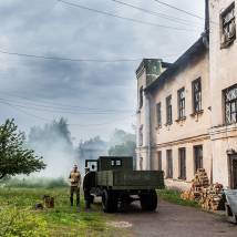 На съемках фильма "Комиссарша"