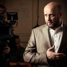 Виталий Коваленко на съемках фильма "Личность не установлена"