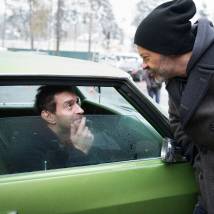 Константин Хабенский и Федор Бондарчук на съемках фильма "Селфи"
