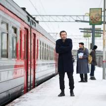 Константин Хабенский на съемках фильма "Селфи"