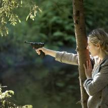 Мария Кожевникова на съемках сериала "Казнить нельзя помиловать"