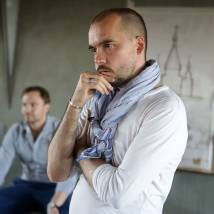 Степан Коршунов на съемках фильма "Мертв на 99%"